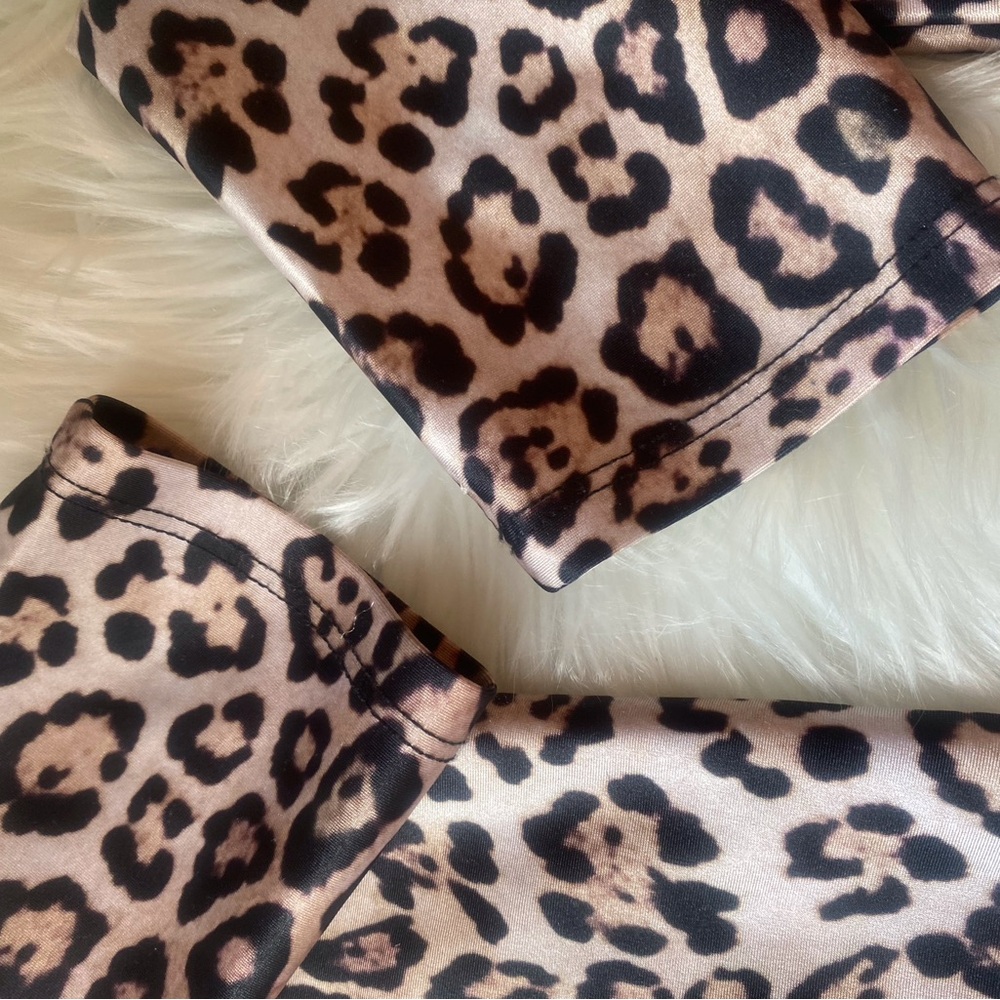Onzie Leopard Print High Waisted Leggings | Cheetah Print Yoga Pants size s - Picture 7 of 8